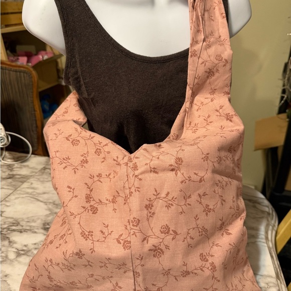 Floral Pink Tote Bag- Made collection by Lise Marie(me) - Picture 4 of 5